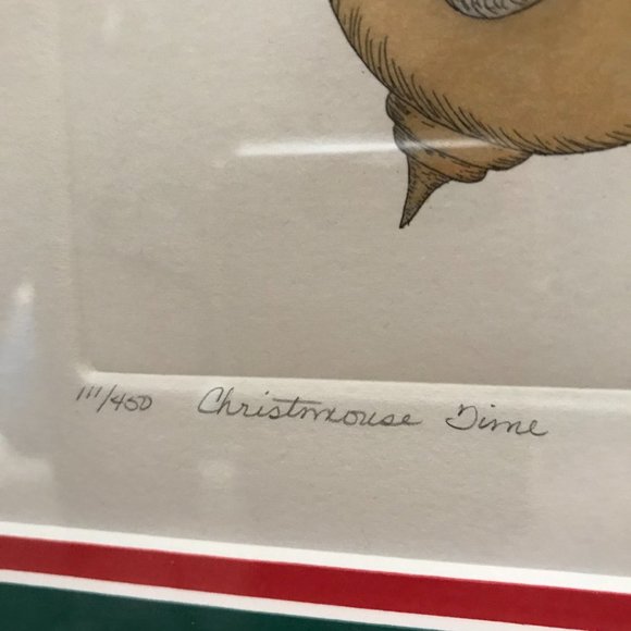 Martha Hinson "Christmouse Time" Signed/Framed Etching - Picture 6 of 8